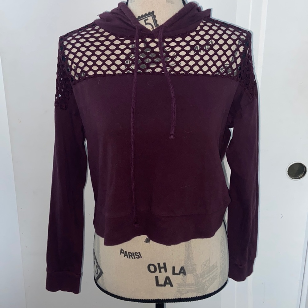 Forever 21 maroon crop top size small